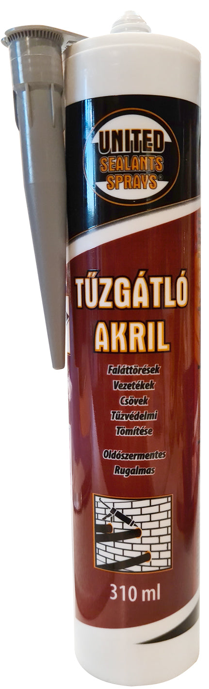 United Sealants Tűzgátló Akril Szürke 310ML