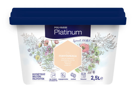 Platinum Beltéri Falfesték Fenyospárga F30 2,5 L