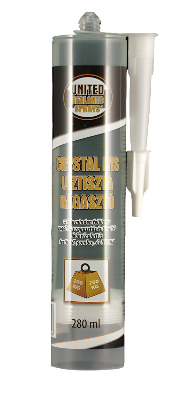 United Sealants Crystal Ms Víztiszta Ragasztó 280ML