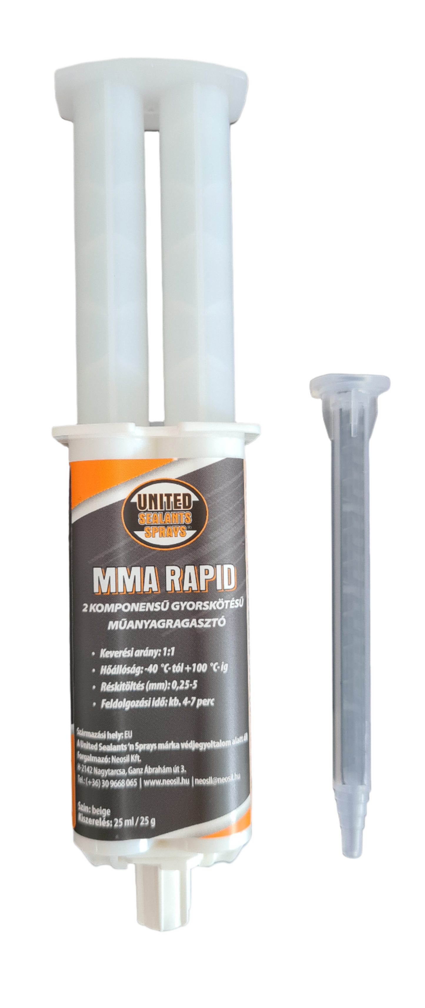 United Sealants Mma Rapid Műanyagragasztó 25ML