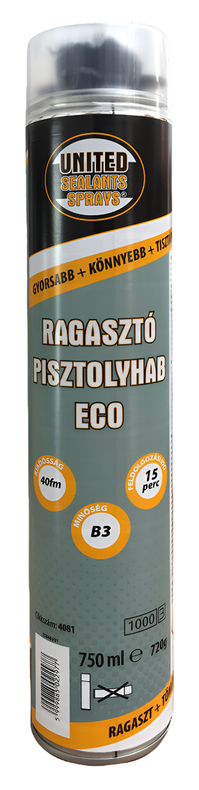 United Sealants 'N Sprays Ragasztó Pisztolyhab Eco B3 Gépi 750ML