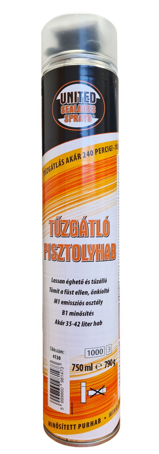 United Sealants Tűzgátló Pisztolyhab B1 Gépi 750ML