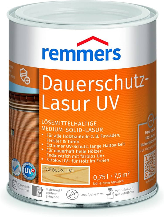 Remmers Dauerschutz Uv Oldószeres Vastaglazúr Fenyozöld 0,75 L