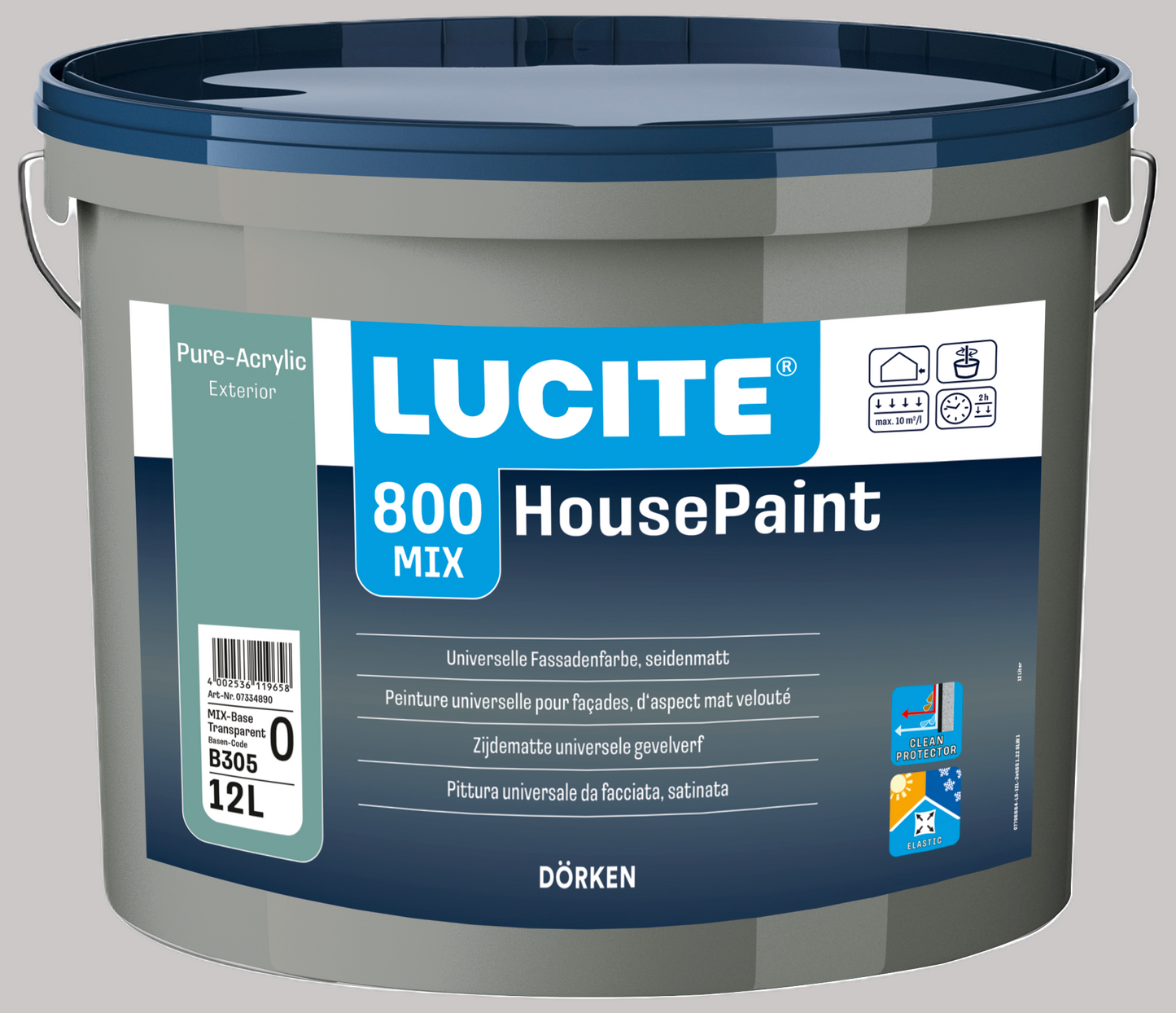 Dörken Lucite House-Paint 1000T 1L Fehér - 334889