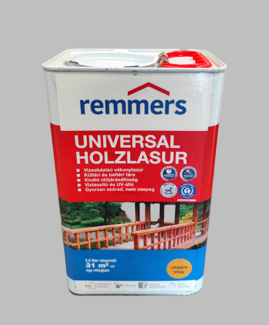 Remmers Universal Vizes Vékonylazúr Dió 2,5 L