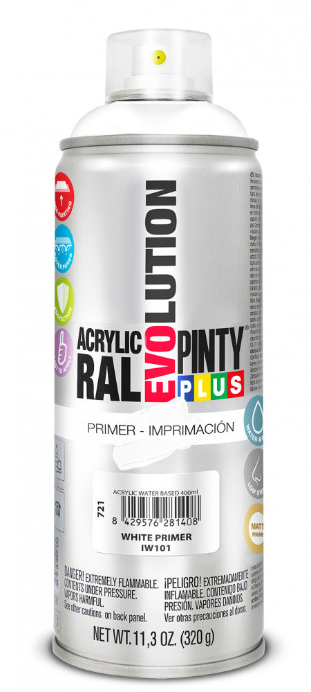 Pinty Plus Evo Vizes Bázisú Akril Alapozó Fehér 400ML