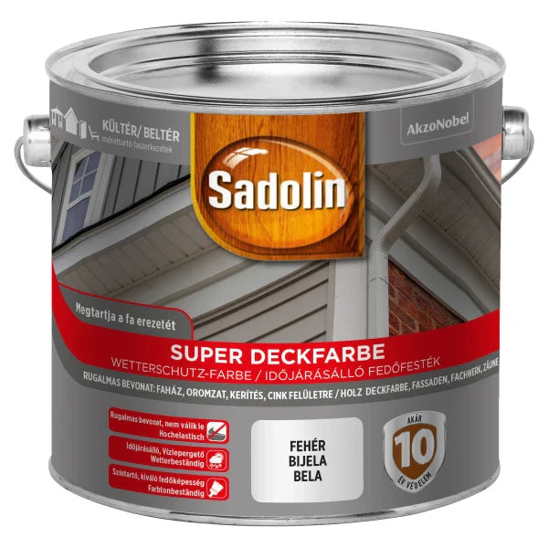 Sadolin Super Deckfarbe Fekete 2,5L