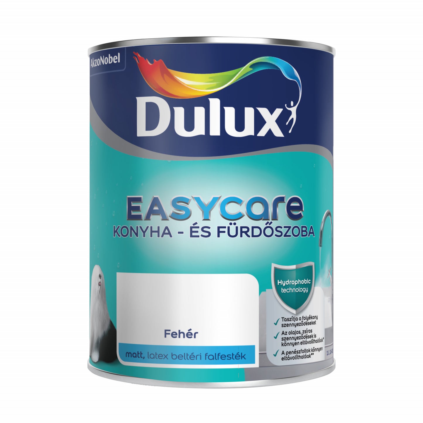 Dulux Easycare Konyha-Fürdõszoba Fehér Falfesték 1L