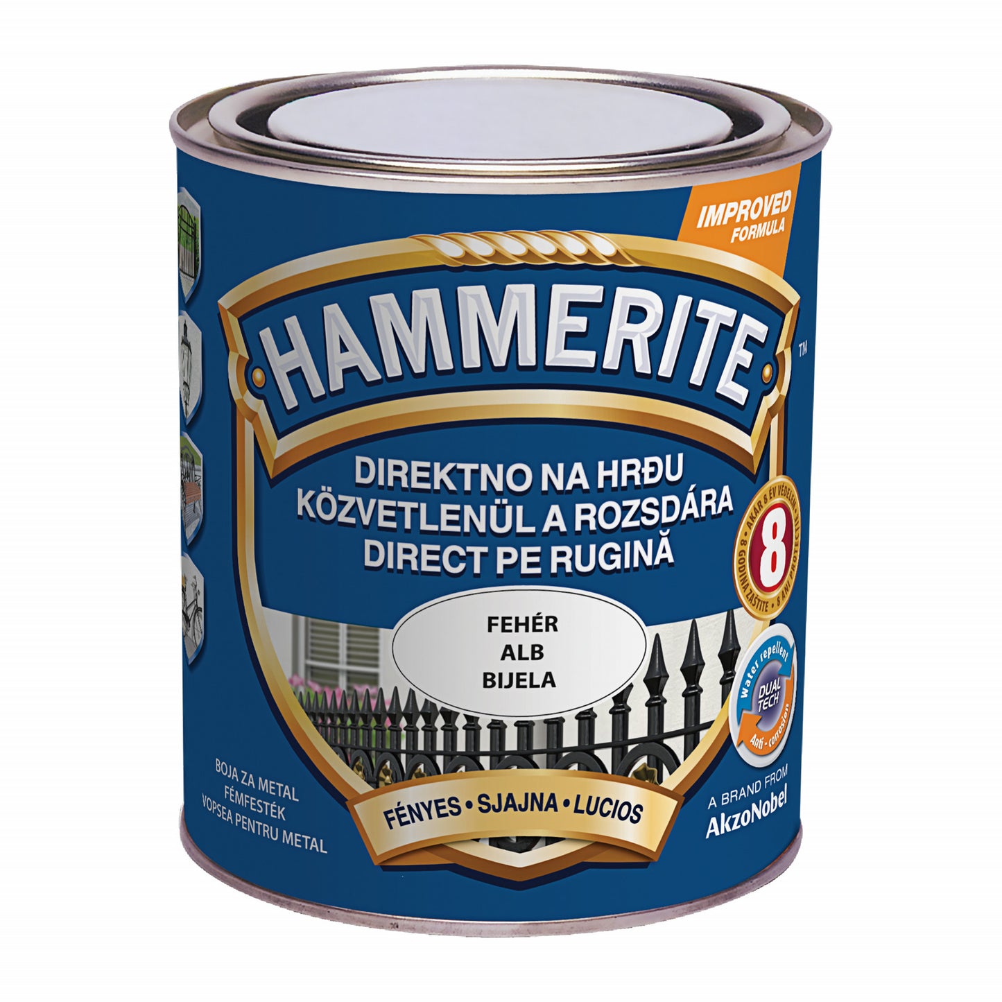 Hammerite Fényes Fehér 0,75L