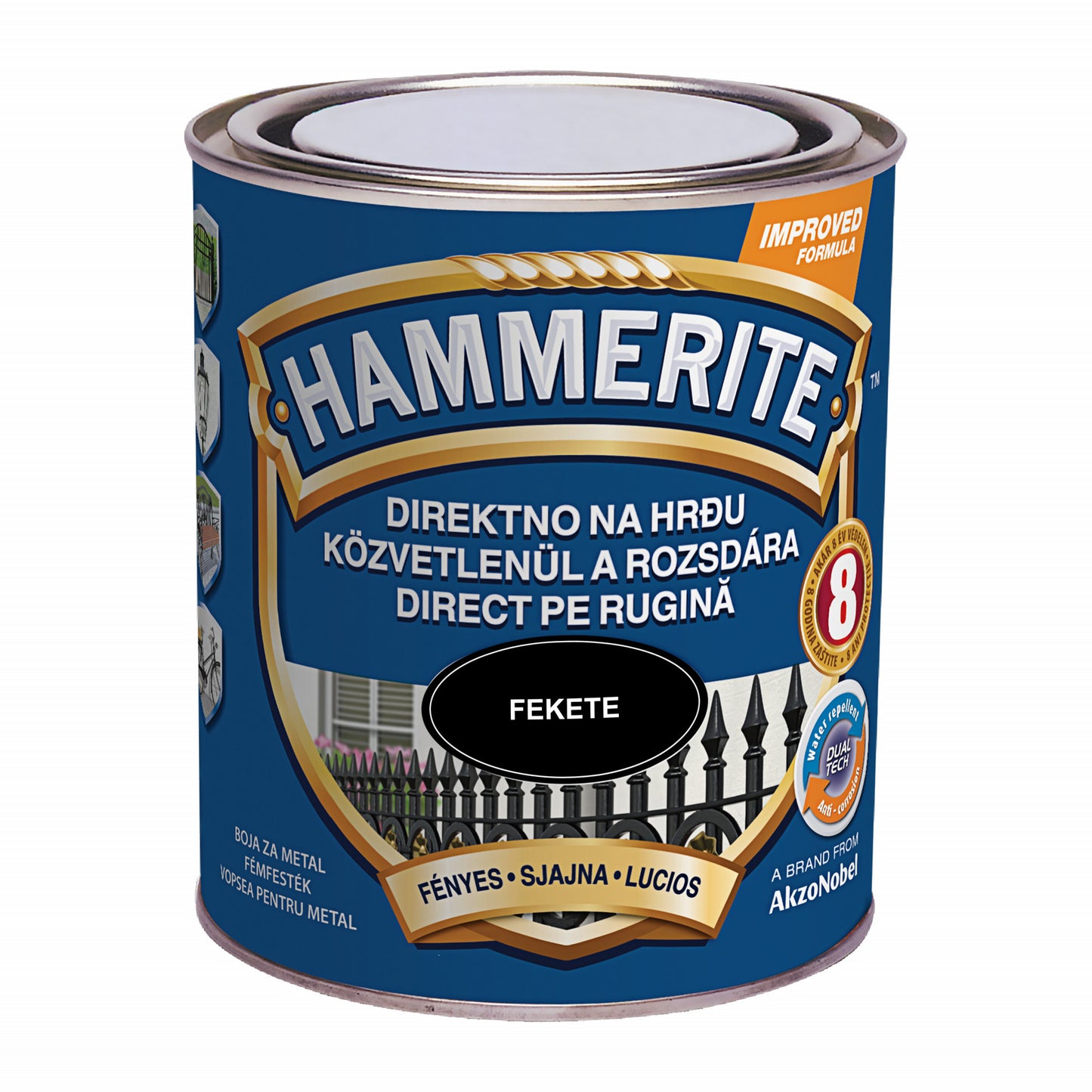 Hammerite Fényes Fekete 0,75L