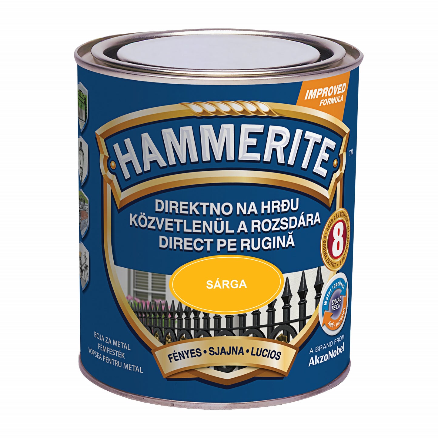 Hammerite Fényes Sárga 0,75L