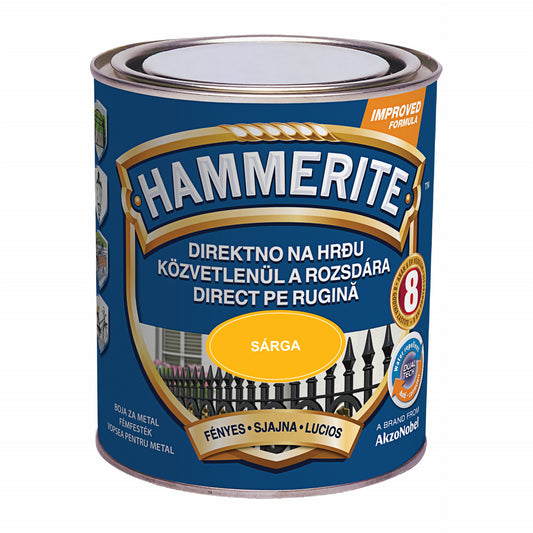 Hammerite Fényes Sárga 0,75L