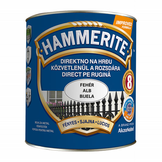 Hammerite Fényes Fehér 2,5L