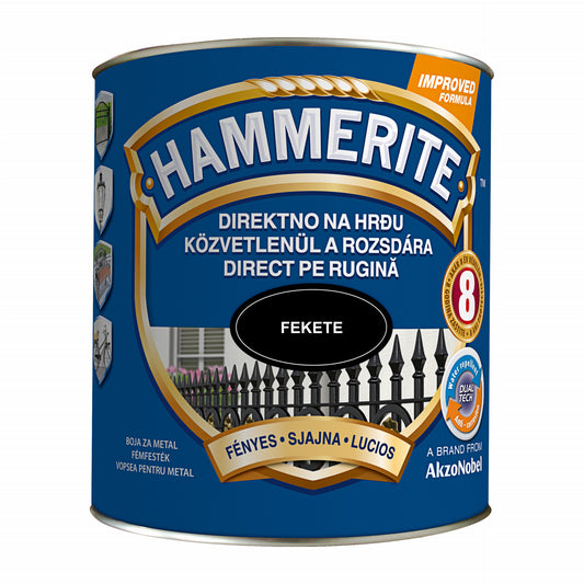 Hammerite Fényes Fekete 2,5L