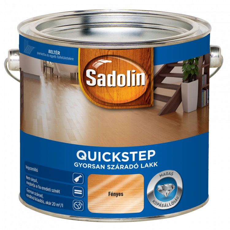 Sadolin Quickstep Parkettalakk Fényes 2,5L